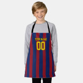  Personalized Name & Number Apron FCB エプロン (着用した状態)