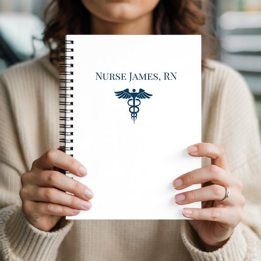 Personalized Name Nurse Journal Gift for RN NP PA ノートブック