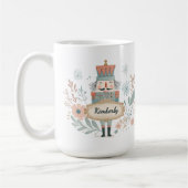 Personalized Name Nutcracker Christmas コーヒーマグカップ (左)