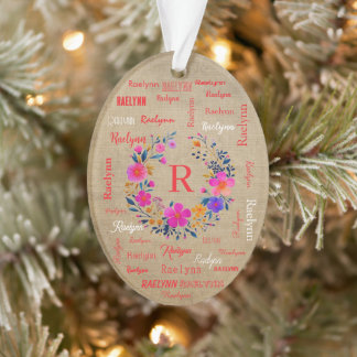 Personalized Name Ornament Add your Name オーナメント
