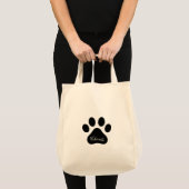 Personalized Name Paw Print Reusable Grocery トートバッグ (正面(商品))