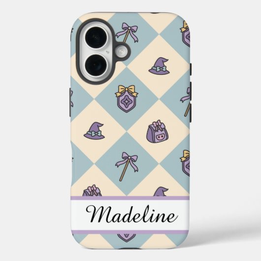 Personalized Name Phone Case Girly Case-Mate iPhoneケース (裏面)
