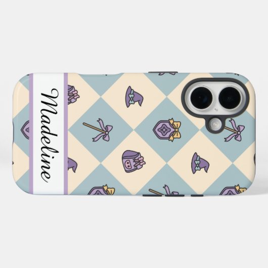 Personalized Name Phone Case Girly Case-Mate iPhoneケース (裏面 (横))