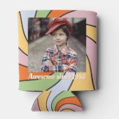 Personalized Name Photo Birthday Cooler 缶クーラー (裏面)