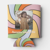 Personalized Name Photo Birthday Cooler 缶クーラー (裏面)