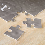 personalized NAME & Photo dog  ジグソーパズル (側面)