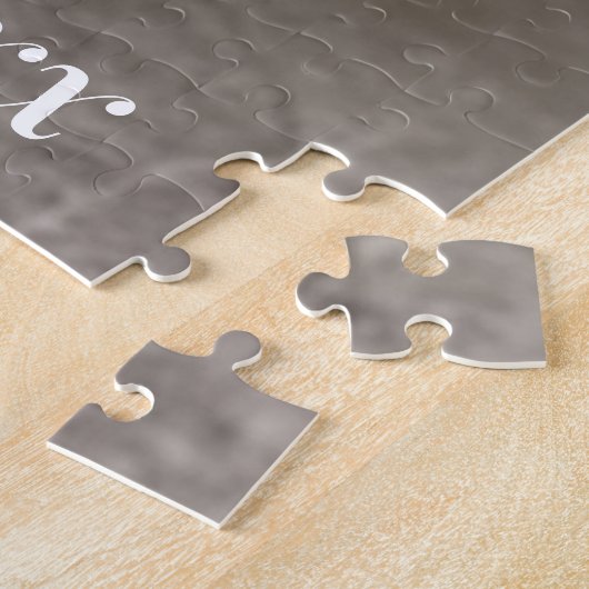 personalized NAME & Photo dog  ジグソーパズル (側面)