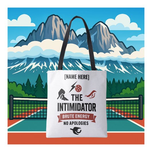 Personalized Name Pickleball Intimidator トートバッグ