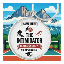 Personalized Name Pickleball Keychain Intimidator