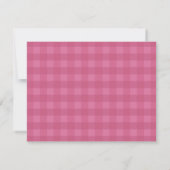 Personalized Name Pink Bow Note Card ノートカード (裏面)