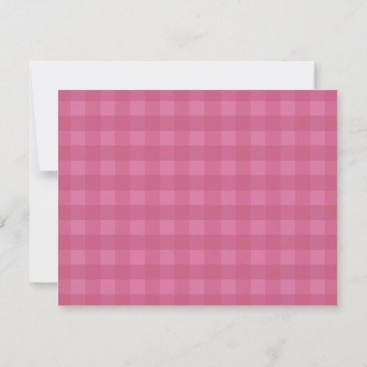 Personalized Name Pink Bow Note Card ノートカード (裏面)