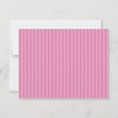 Personalized Name Pink Heart ノートカード (裏面)