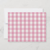 Personalized Name Pink Heart ノートカード (裏面)