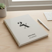 Personalized  Name Planner - Minimalist Modern  プランナー手帳