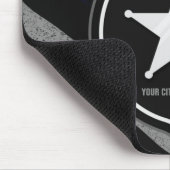 Personalized NAME Police Officer Sheriff Cop Flag マウスパッド (コーナー)