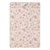 Personalized Name Pretty Vintage Floral Aesthetic ミニクリップボード (裏面)