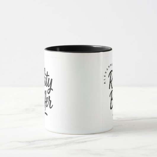 Personalized Name “Reality Buffer” Gift Coffee マグカップ (中央)