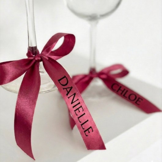 Personalized Name Ribbon Pink Custom Party Decor  サテンリボン