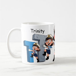 Personalized  Name Sailor Cartoon Character * T * コーヒーマグカップ