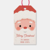 Personalized Name Santa Christmas ギフトタグ (正面)
