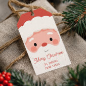 Personalized Name Santa Christmas ギフトタグ