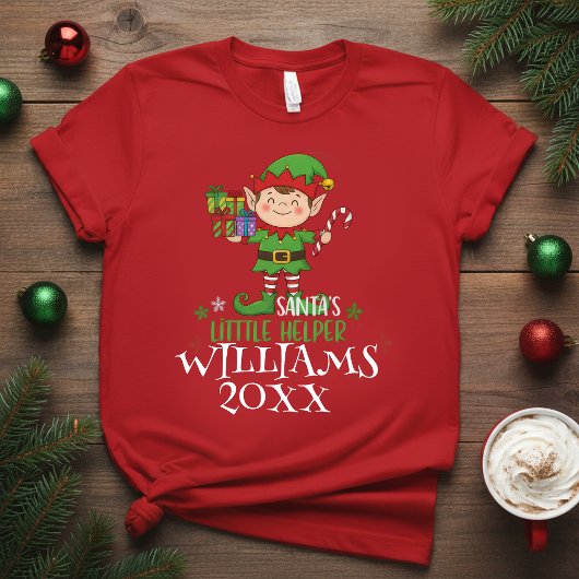 Personalized name,Santa’s Little Funny Elf Holiday Tシャツ