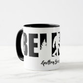 Personalized name Sasquatch Cryptid Believe  マグカップ (正面左)