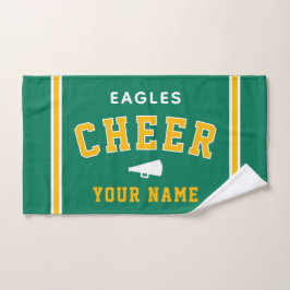 Personalized Name & School Cheer Towel, Team Gift ハンドタオル