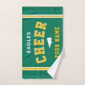 Personalized Name & School Cheer Towel, Team Gift ハンドタオル (ハンドタオル)