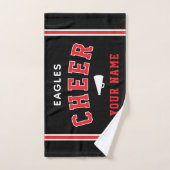 Personalized Name & School Cheer Towel, Team Gift ハンドタオル (ハンドタオル)