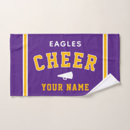 Personalized Name & School Cheer Towel, Team Gift ハンドタオル