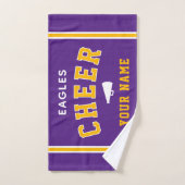 Personalized Name & School Cheer Towel, Team Gift ハンドタオル (ハンドタオル)