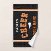 Personalized Name & School Cheer Towel, Team Gift ハンドタオル (ハンドタオル)