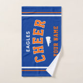 Personalized Name & School Cheer Towel, Team Gift ハンドタオル (ハンドタオル)