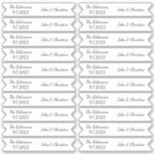 Personalized Name Script Cupcake Topper Food Flags シール (正面)