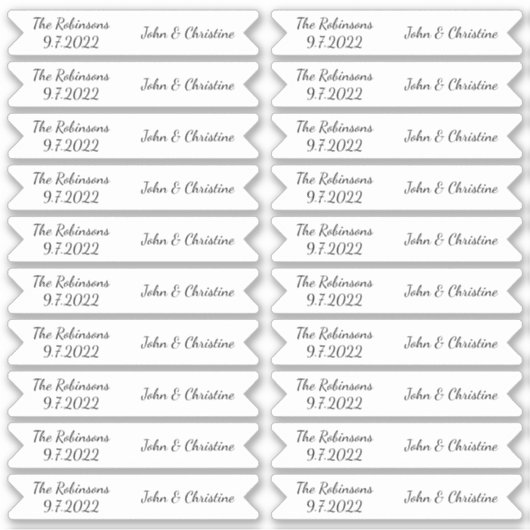 Personalized Name Script Cupcake Topper Food Flags シール (正面)