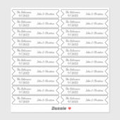 Personalized Name Script Cupcake Topper Food Flags シール (シート)