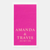 Personalized Name Simple Modern Minimal Wedding  (正面)