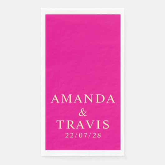 Personalized Name Simple Modern Minimal Wedding  (正面)