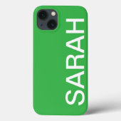 Personalized Name Simple Stylish Modern Minimal Case-Mate iPhoneケース (裏面)
