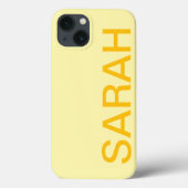Personalized Name Simple Stylish Modern Minimal Case-Mate iPhoneケース (裏面)