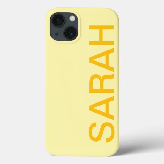 Personalized Name Simple Stylish Modern Minimal Case-Mate iPhoneケース (裏面)