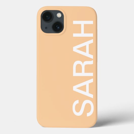 Personalized Name Simple Stylish Modern Minimal Case-Mate iPhoneケース (裏面)