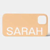 Personalized Name Simple Stylish Modern Minimal Case-Mate iPhoneケース (裏面 (横))