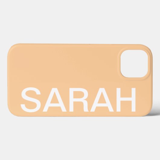 Personalized Name Simple Stylish Modern Minimal Case-Mate iPhoneケース (裏面 (横))