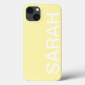 Personalized Name Simple Stylish Modern Minimal Case-Mate iPhoneケース (裏面)