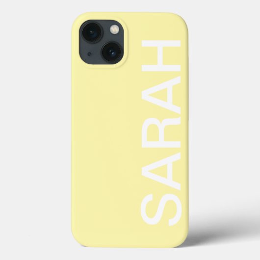 Personalized Name Simple Stylish Modern Minimal Case-Mate iPhoneケース (裏面)