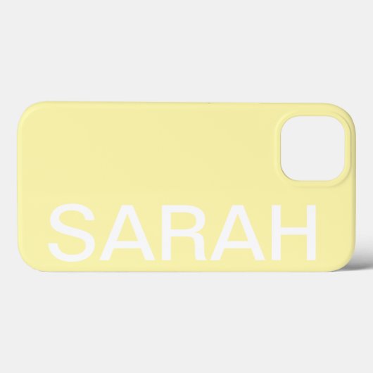 Personalized Name Simple Stylish Modern Minimal Case-Mate iPhoneケース (裏面 (横))