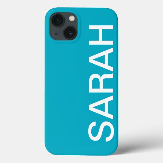Personalized Name Simple Stylish Modern Minimal Case-Mate iPhoneケース (裏面)