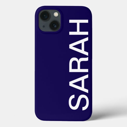 Personalized Name Simple Stylish Modern Minimal Case-Mate iPhoneケース (裏面)
